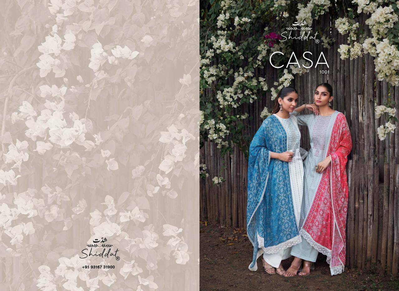 Shiddat casa 1001 dress materials export market